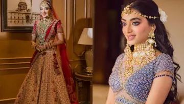 The Bride Channeled Her Royal Look In A Lehenga With 'Doli' And 'Baraat' Motif-Border On Her Wedding