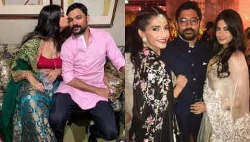 Sonam Kapoor Dons A Pastel Blue Anarkali For Sister Rhea Kapoor's Pre-Wedding Bash, Twins With Anand