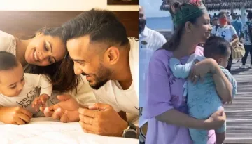 Anita Hassanandani And Rohit Reddy Share Glimpses Of Son, Aarav Reddy's First Trip To Maldivies