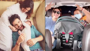 Mohit Malik And Aditi Malik Take 4-Month-Old Baby Boy, Ekbir Malik For His First Flight