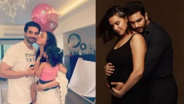 Angad Bedi Celebrates His Pregger Wife And 'Mehr Ki Maa', Neha Dhupia's B'day, Shares Inside Glimpse