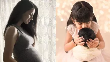 Geeta Basra Recreates Her Baby Bump Photo With Her One-Month-Old Son, Pens A Cute Note