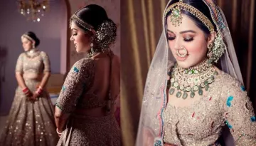 Bride Channelised Her Inner Punjabi 'Kudi' To Flaunt 'Doli Kaleeras' And A Nude-Shaded 'Lehenga'