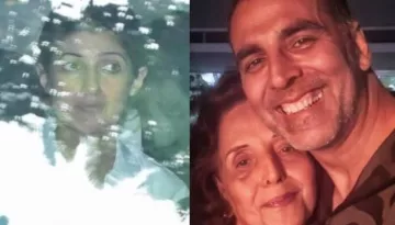 Teary Eyed Twinkle Khanna And Akshay Kumar Attend His Mother, Aruna Bhatia's Last Rites With Nitara