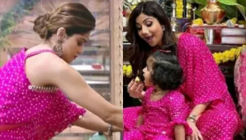 Shamita Shetty Unknowingly Twins With Shilpa Shetty On Ganesh Chaturthi Inside The 'Bigg Boss' House
