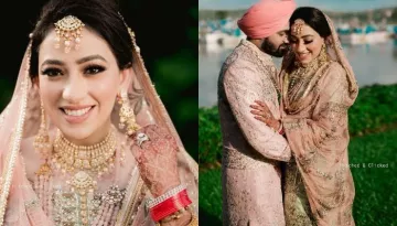 Sikh Bride Flaunts A Unique Pastel Shaded 'Gharara Suit' For Her Anand Karaj Ceremony In Goa