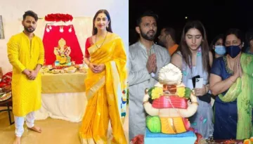 Ganpati Visarjan 2021: Rahul Vaidya And His Wife, Disha Parmar Bid Farewell To Ganesha [Watch Video]
