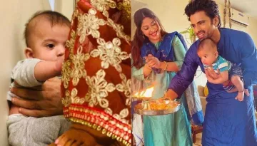 Mohit Malik's Son Ekbir Malik Seeks Blessings From 'Ganpati Bappa' As The Family Performs 'Visarjan'