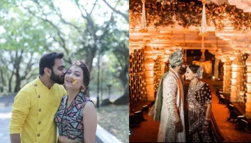 The Bride Made A Royal 'Maharani' Entry In A Red Lehenga At Her 'Banaras Ghat' Theme Wedding