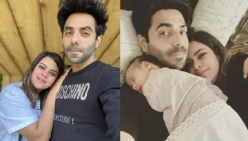 Aparshakti Khurana And His Wife, Aakriti Share A Cute Picture With Daughter As She Turns 1-Month-Old