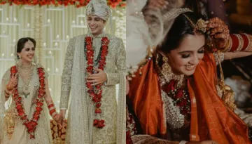 This Bride Donned An Ivory 'Lehenga' And Sported A Glittery-Smokey Eyes For Her Wedding Day