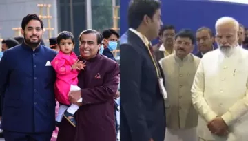 Akash Ambani Touches PM Modi's Feet To Seek Blessings At 5G Launch Event, His Simplicity Wins Hearts