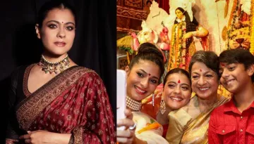 Kajol Spends Happy Moments With Mom, Tanuja And Tanishaa Along With Her Son In Durga Puja Pandal