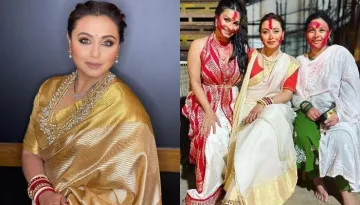 Rani Mukerji Styles Her Same 'Mangalsutra' In Two Different Ways For 'Durga Puja' Festivities