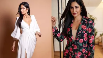 Katrina Kaif Dazzles In A Black Floral Printed Blazer-Pant Set Worth Rs. 73K For A Promotional Event