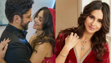 Shibani Dandekar Flaunts Her Diamond 'Mangalsutra' As She Celebrates Her First Karwa Chauth