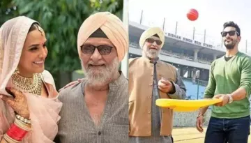 Bishan Singh Bedi Receives An Award From His Son Angad, 'Bahu' Neha Dhupia Captures Priceless Moment