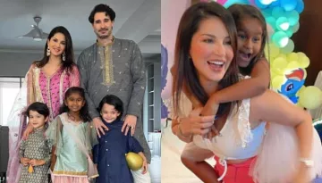 Sunny Leone Celebrates Daughter, Nisha Weber's 7th Birthday, She Dons A Peach Princess Dress