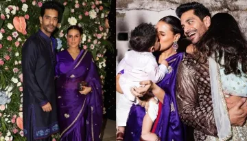 Neha Dhupia And Angad Bedi Share Pictures With Their Kids, Mehr And Guriq As They Celebrate Diwali