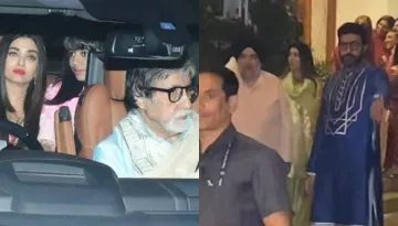 Amitabh Bachchan Arrives At Jalsa For Laxmi 'Puja', Abhishek Escorts The Guests Amid Tight Security