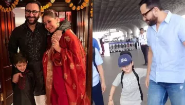 Taimur Ali Khan Pulls 'Abba', Saif's Pants In Front Of Paps, He Says, 'Stop Pulling My Pants Down'