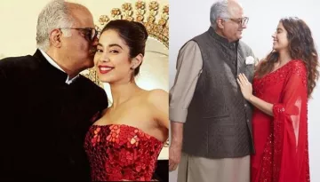 Boney Kapoor Hilariously Says, 'Bhai Behen Lag Rahe Hai Na Hum Log' While Posing With Janhvi Kapoor