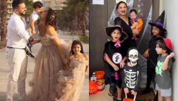 Dimpy Ganguly Shares Glimpses Of Her 3 Babies' Halloween Party, Decks Up The 3rd One As A 'Pumpkin'