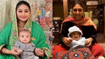 Mohena Kumari's Son, Ayaansh Looks Adorable As He Enjoys Beats Of 'Dhol' With Mommy In The Hills