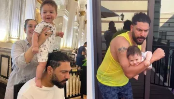 Yuvraj Singh Fulfils Daddy Duties With Son, Orion, The Little 'Superman' Can't Stop Giggling [Video]