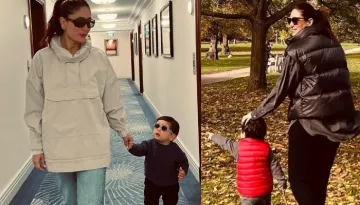 Kareena Kapoor Khan Takes A Day Off From Work To Show 'Jeh Baba' London, He Looks Amused