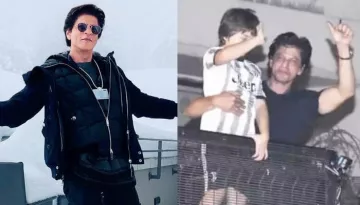 Shah Rukh Khan Greets Fans Outside Mannat With Son, AbRam On His 57th B'Day, Expresses Gratitude