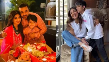 Shilpa Shetty Feels Proud As Son, Viaan Gifts Her Customised Tiger Printed Dual-Coloured Sneakers