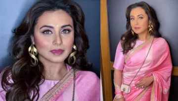 Rani Mukerji Styles A Candy Pink Silk Saree Worth Rs. 18K With The Tinniest Handbag You've Ever Seen
