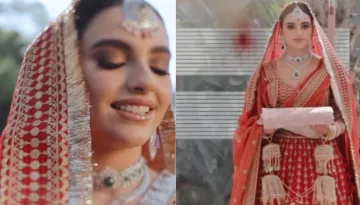Influencer, Simar Walia Wore Sabyasachi Lehenga For Wedding, Dons Kaleera With 'Baraat' Trinkets