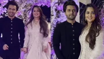Dipika Kakkar Ibrahim And Shoaib Ibrahim Make A Stunning Entry At His Sister, Saba's Reception