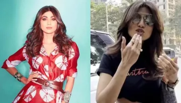 Shilpa Shetty Hits Her Head After Telling The Paps 'Muh Me Ghuske Photo Loge?', Fans Call It 'Karma'