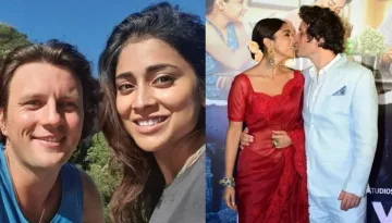 Shriya Saran Kisses Husband, Andrei Koscheev At 'Drishyam 2' Premiere, Trolls Call It 'Overacting'