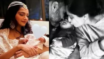 Sonam Kapoor Plants A Kiss On Vayu As He Completes 3 Months, Posts Glimpses From His First Vacation