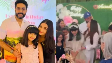 Inside Aaradhya Bachchan's B'day Bash: Abhishek Kisses Aishwarya As Their Princess Cuts Her Cake