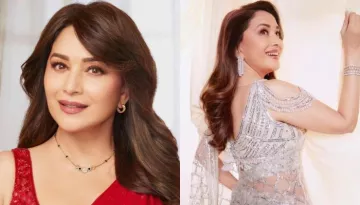 'Jhalak Dikhla Jaa 10' Finale, Madhuri Dixit Stuns In An Ivory Falguni Shane Peacock Saree