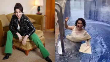 'Taare Zameen Par' Actress, Tisca Chopra Goes Inside A Pool In A White Saree, Fans Get Spellbound