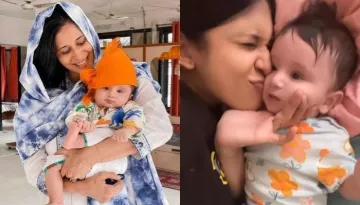 Kishwer Merchantt Shares A Goofy Boomerang Of Her Son, Nirvair, As He Flaunts His Abs