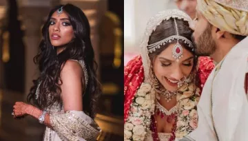 British-Indian Singer, Raveena Mehta Gets Married To Beau, Saaket, Dons An Ivory Embroidered Lehenga