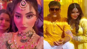 Urvashi Rautela Stuns In An Embroidered Lehenga At Brother's Wedding, Dons A Yellow Suit On 'Haldi'