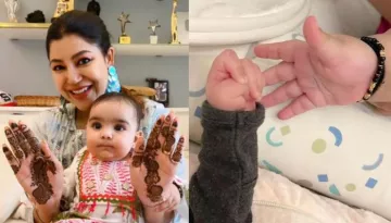 Debina Bonnerjee Wraps Baby Girl, Lianna In A Red Shawl, Shares How 2 Daughters Changed Her Heart