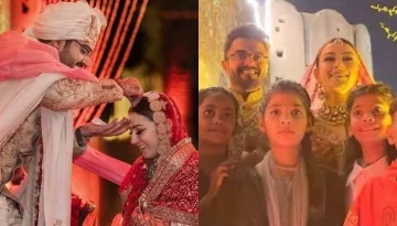 Newlyweds, Hansika Motwani-Sohael Khaturiya Pose With Special Guests, Feed Them At Their Wedding
