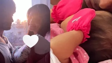 Bipasha Basu Shares A Photo Of Her Baby Girl, Devi Who Looks Cute Donning Neon Pink Mittens