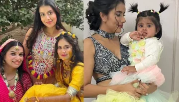 Charu Asopa's Daughter, Ziana Sen Turns Pastel Princess In A Lehenga For Maasi's Wedding