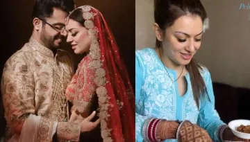 Hansika Motwani Cooks 'Halwa' For 'Pehli Rasoi', Looks Pretty In A Blue 'Kurta' And 'Chooda'