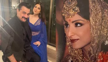 Maheep Kapoor Had Worn Sequinned Lehenga With Oversized 'Maang Teeka' 24 Years Ago For Her Wedding